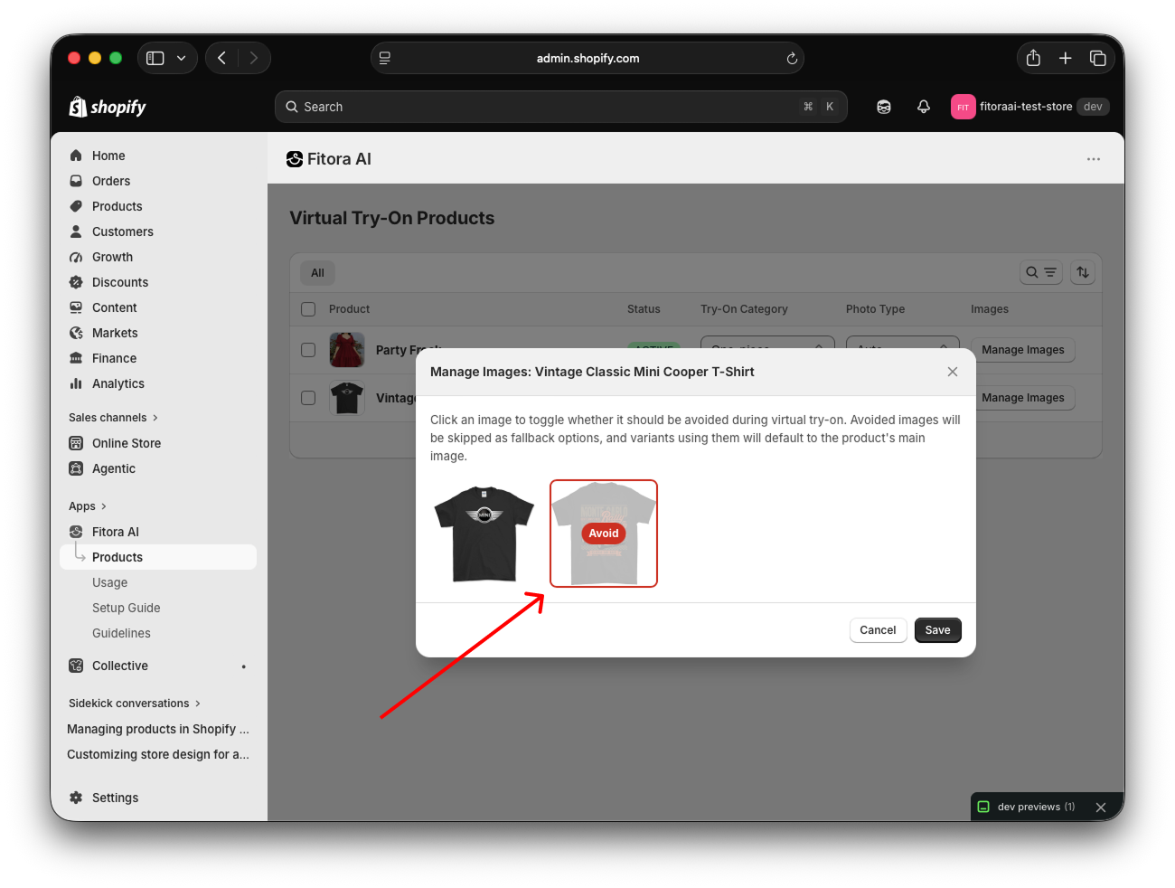 Manage Excluded Images